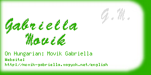 gabriella movik business card